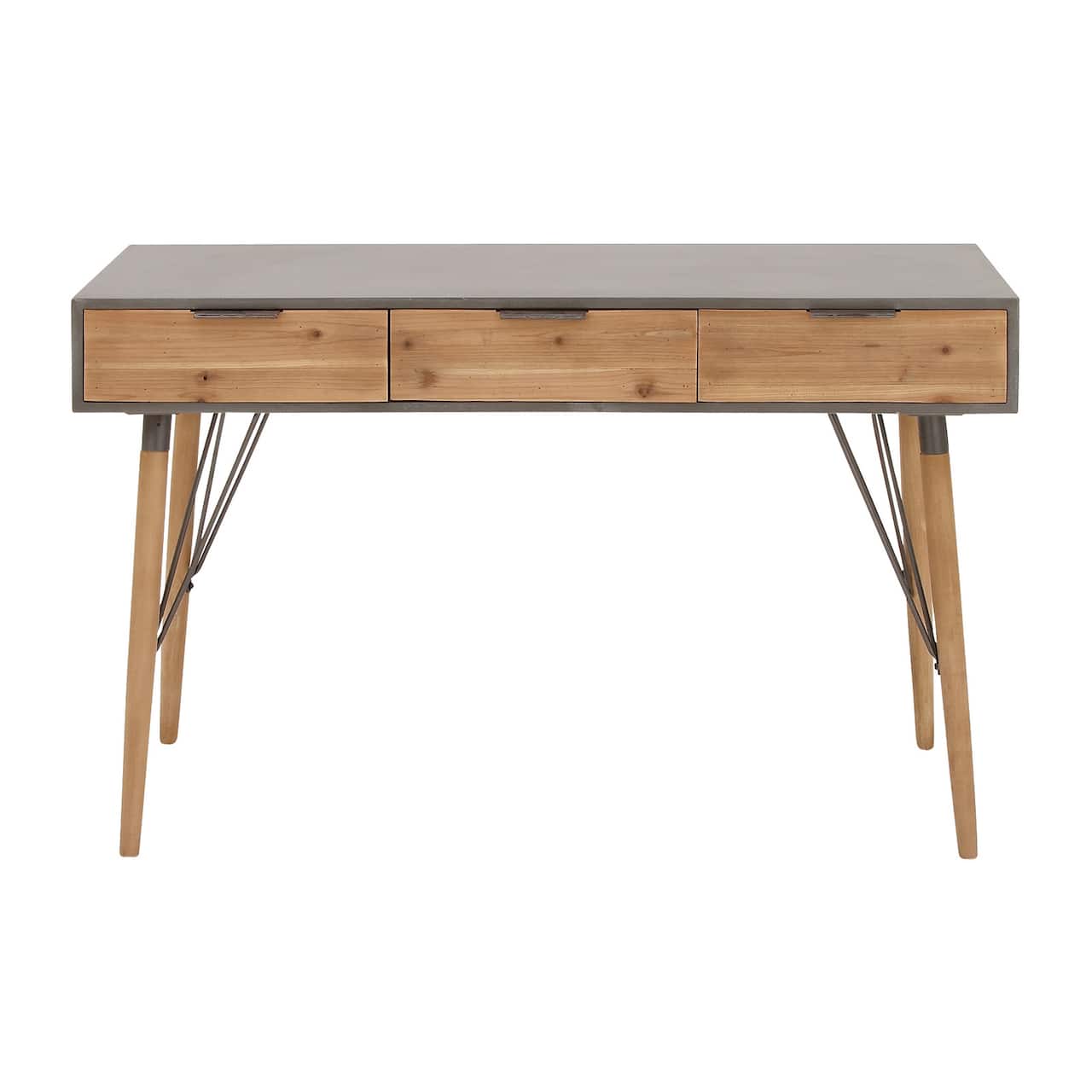 Brown Modern Wood Console Table